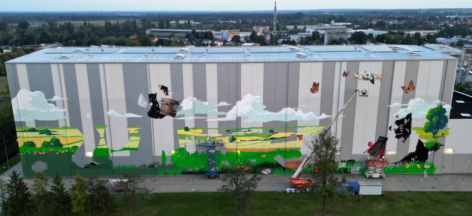 Łowicz – największy mural w Polsce