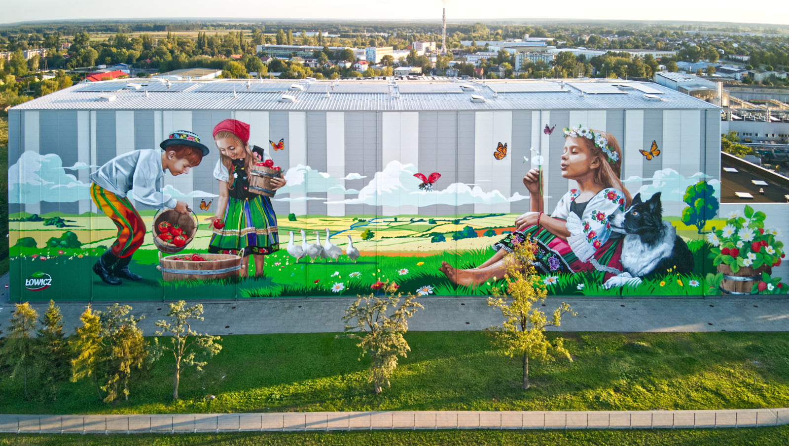 Łowicz – największy mural w Polsce